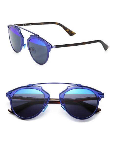 So real sunglasses Dior Navy in Metal 